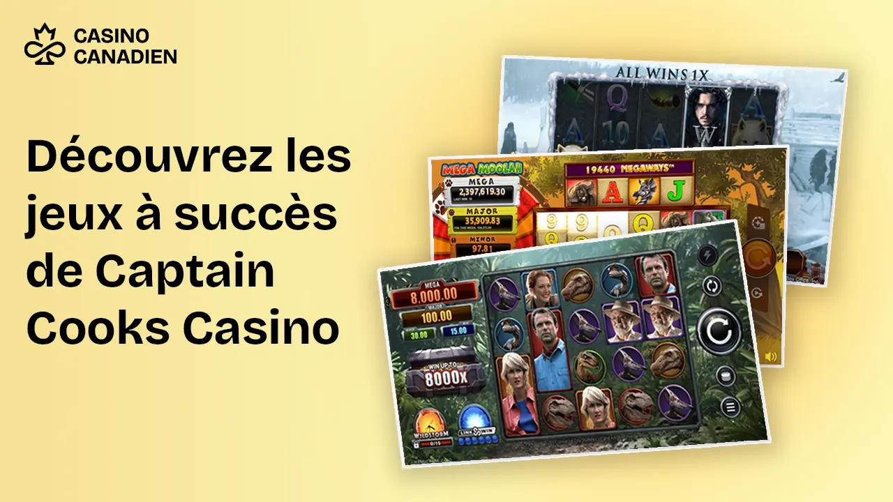 Découvrez les jeux à succès de Captain Cooks Casino