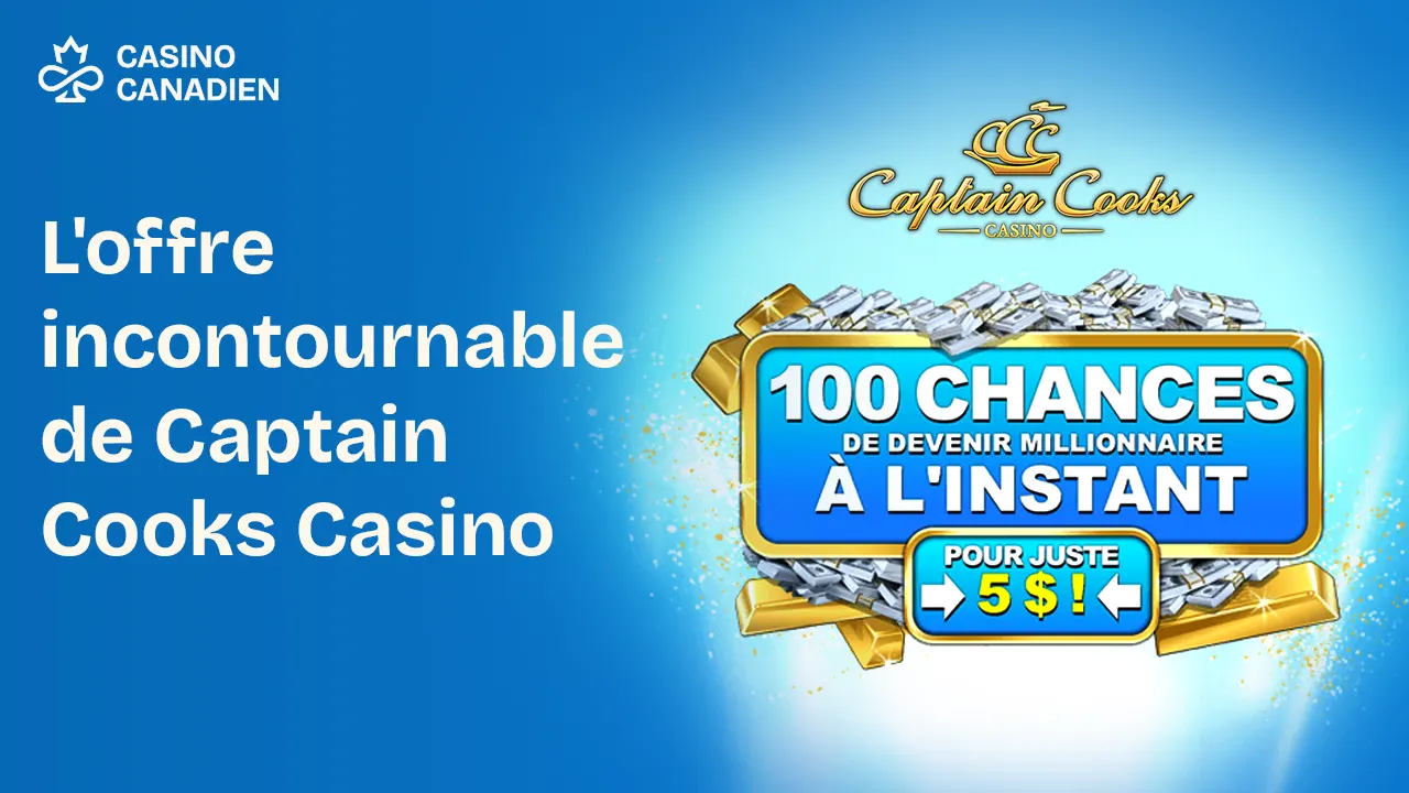 L'offre incontournable de Captain Cooks Casino