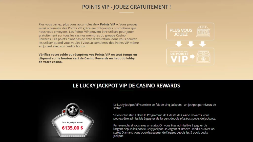 Points vip - jouez gratuitement et le lucky jackpot vip de casino rewards