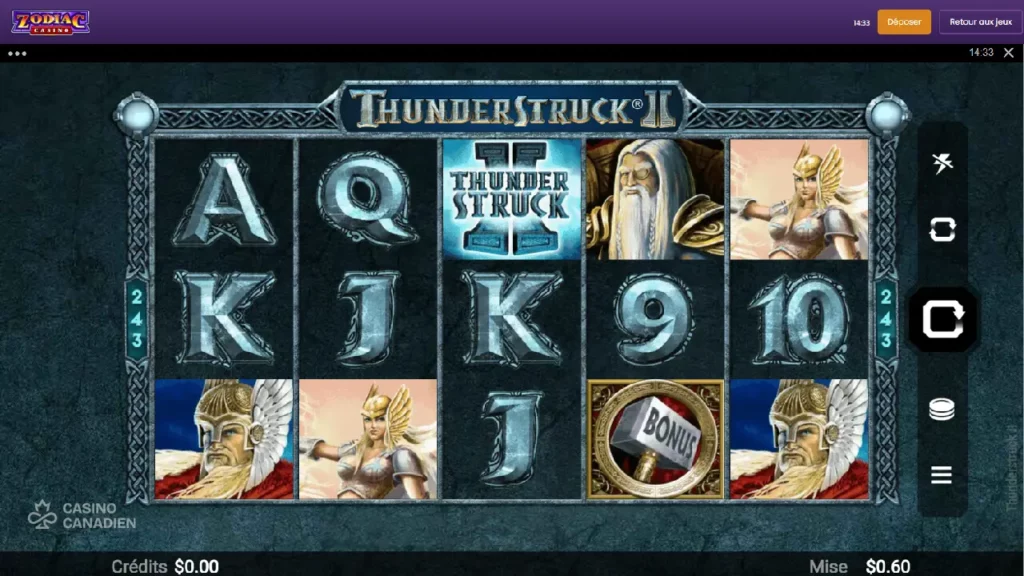 Zodiac Casino Thunderstruck II