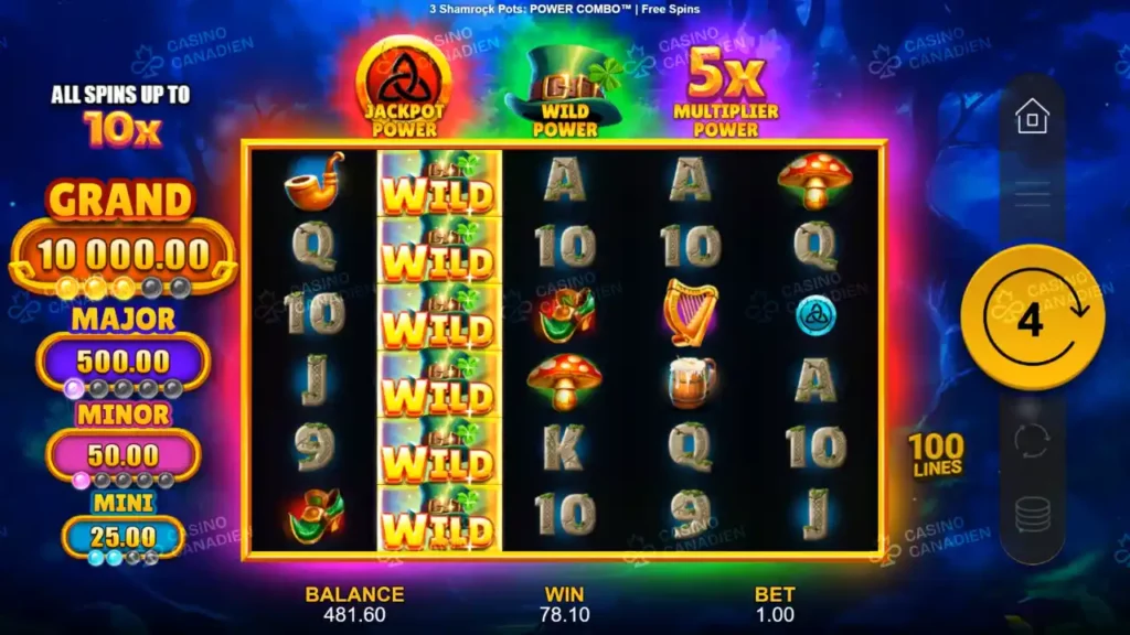 3 Shamrock Pots Power Combo