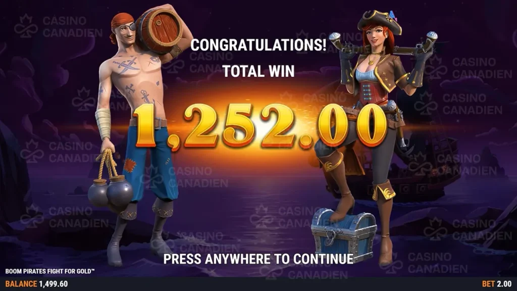 Boom Pirates Fight For Gold Silver Treasure Game9 Total Win