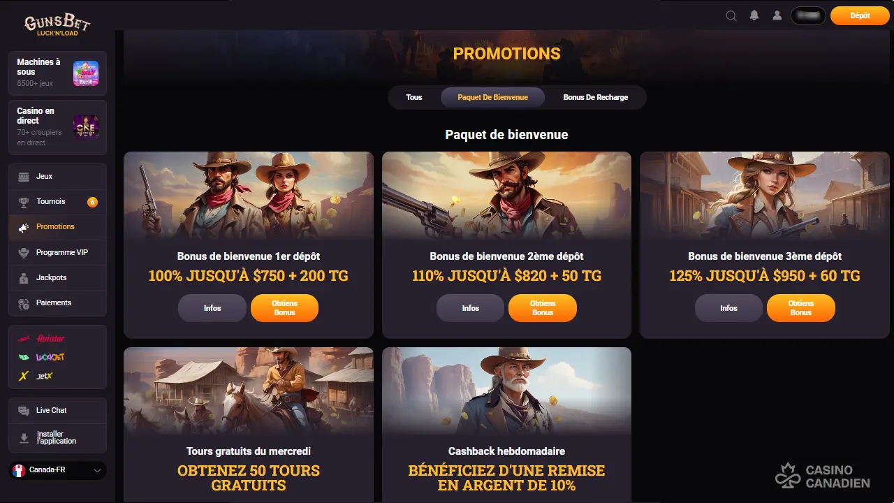 Gunsbet Luck n Load Bonus