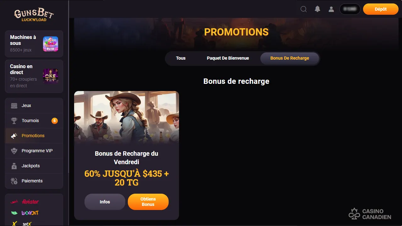 Gunsbet Luck n Load Bonus