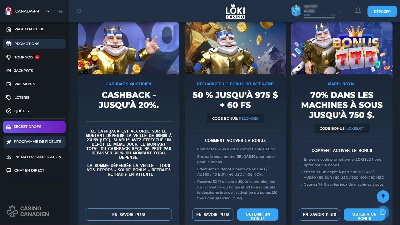 LOKI Casino Bonus 2