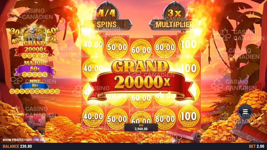 BoomPirates Fight For Gold Gold Treasure Game Grand Jackpot