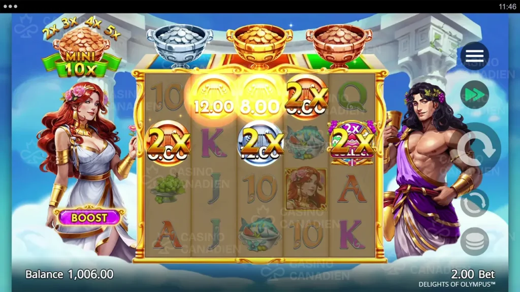 Delights of Olympus collect multiplier