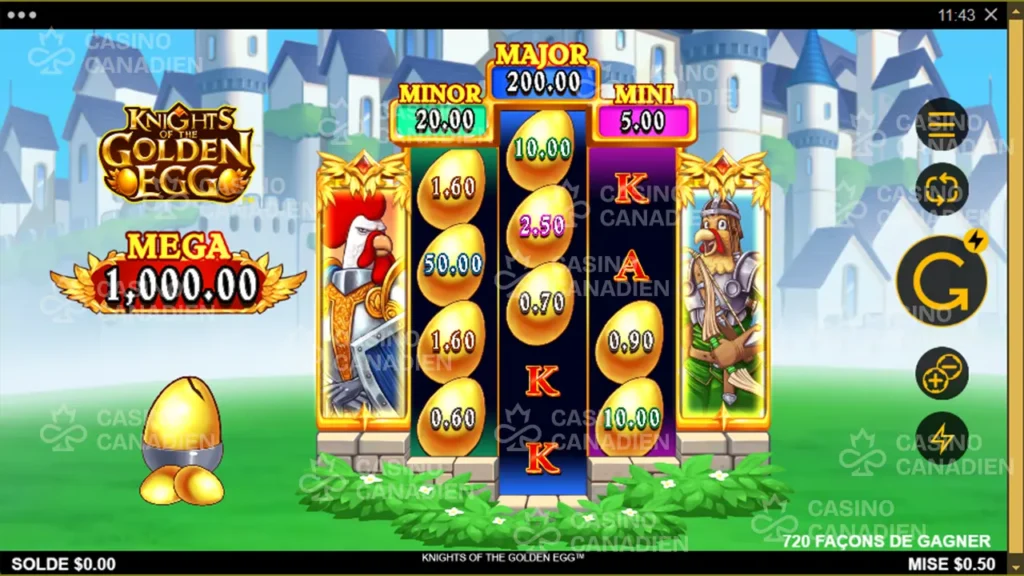 Knights of the golden egg megawin