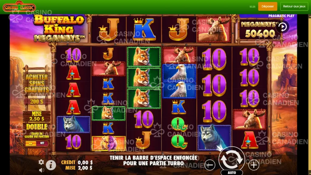 Buffalo King Megaways screenshot02