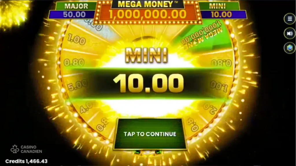 Casino Rewards Mega Money Wheel Screenshot 2
