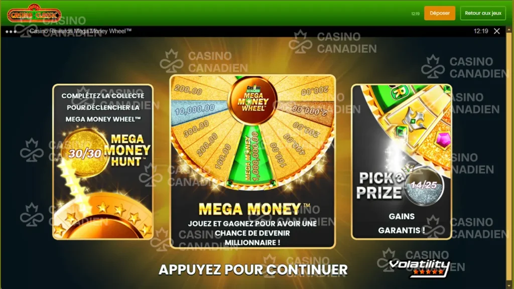 Casino Rewards Mega Money Wheel mega money screenshot 01