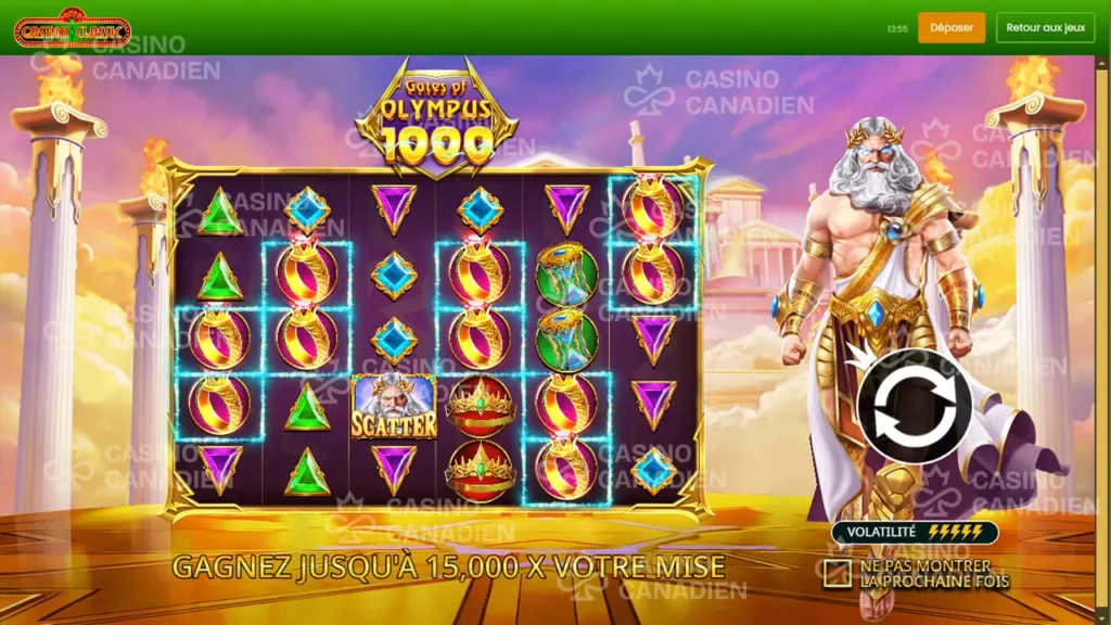 Gates of olympus 1000 screenshot 01