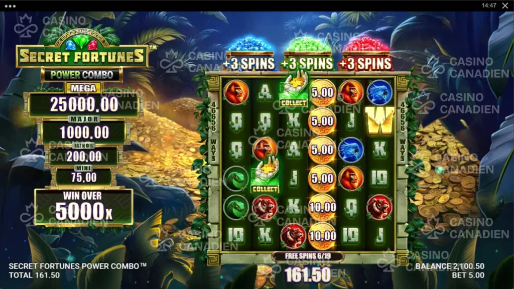 SecretFortunesPowerCombo_FreeSpins_CashReel