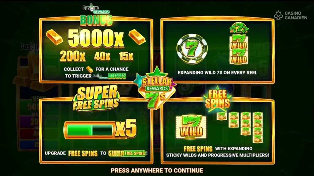 Stellar Rewards 7s Screenshot 2 Bonus